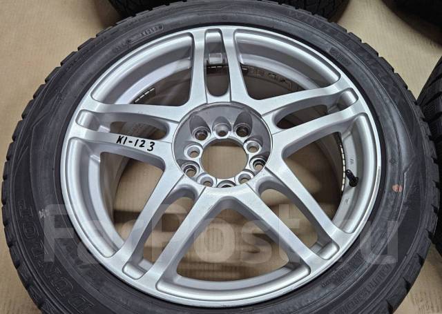 Диски Enkei A356 R17 7.5 +48 5х100, 5X114.3 + шины Dunlop 215/55R17, 17 ...