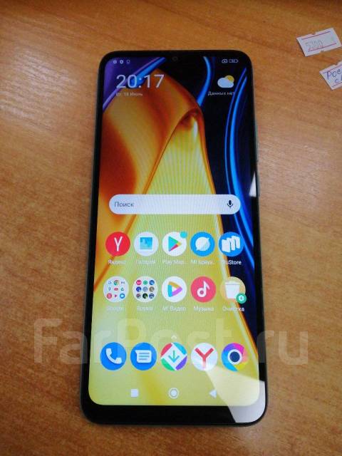 Смартфон POCO C40, 64 гб, 6.71", моноблок, зеленый, б/у, в наличии ...