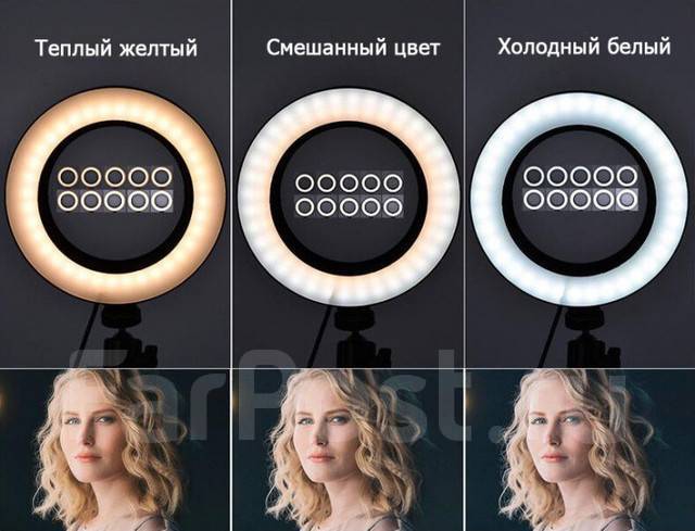 Кольцевая LED лампа 33 см Ring Fill Light M33 для фото и видеосъемки ...
