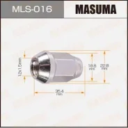 ����� 12x15�� L=354�� ��� ����=19�� Masuma MLS016 ����