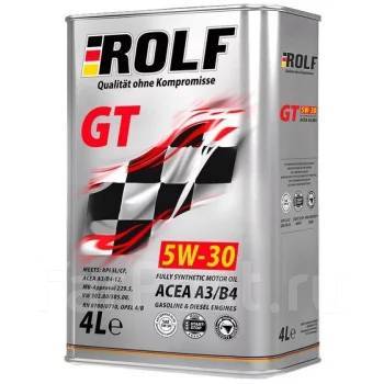 Масло моторное ROLF GT 5W30 SL/CF, A3/B4 синтетика 4л (1/4) Rolf 322620 ...