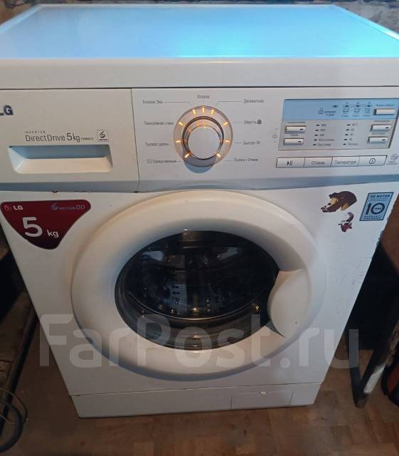 Стиральная машина автомат LG 5 кг, б/у, в наличии. Цена: 11 500₽ в ...
