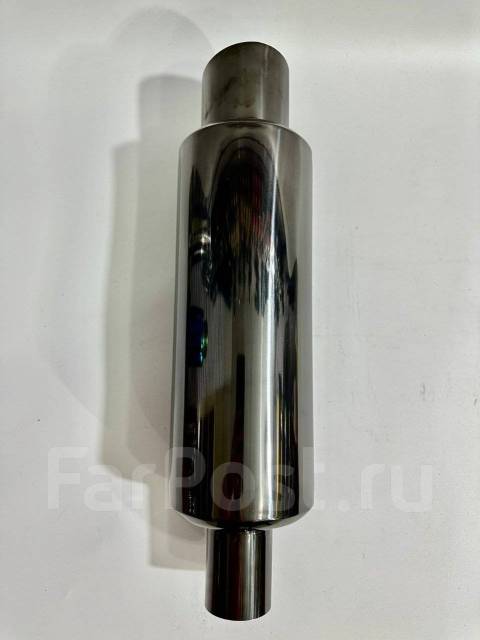 Бочка 50мм выход 76мм - Универсальный глушитель черный купить во ...