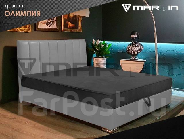 Кровать с матрасом и подъемным механизмом «Олимпия 140» (любой цвет ...
