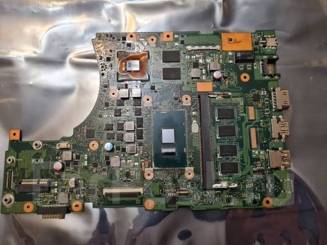 Материнская плата для ноутбука asus x556UJ, б/у, в наличии. Цена: 1 500 ...