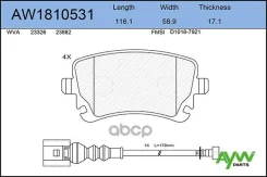 ������. ������. ������� VW Multivan 04/03-11/09, Transporter 05/03-11/09 AYWIparts ���. AW1810531 �-� AW1810531 ����