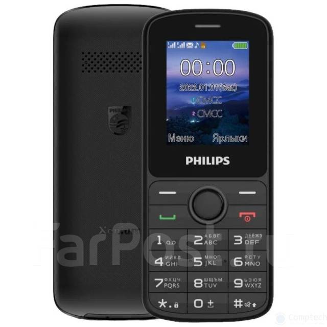 Мобильный телефон Philips Xenium E2101 Black. Новый! AdShop, до 8 гб, 1 ...