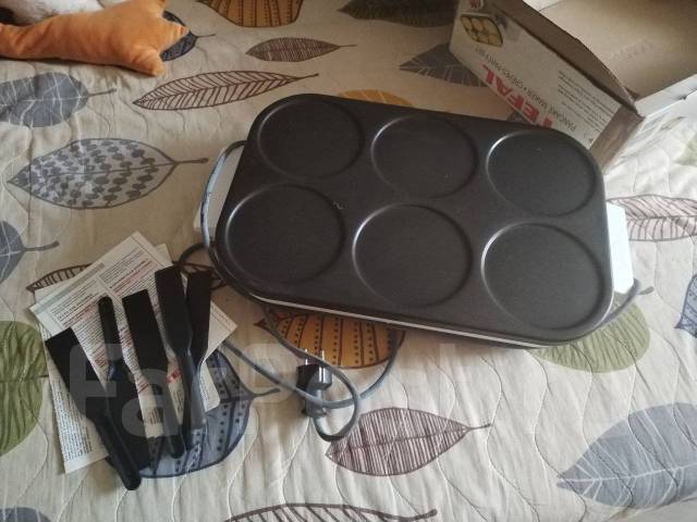 Электрическая блинница Tefal, б/у, в наличии. Цена: 5 000₽ во Владивостоке