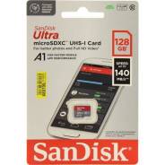 ����� ������ SD 128GB SanDisk SDXC Class 10 UHS-I Ultra 140MB/s ����