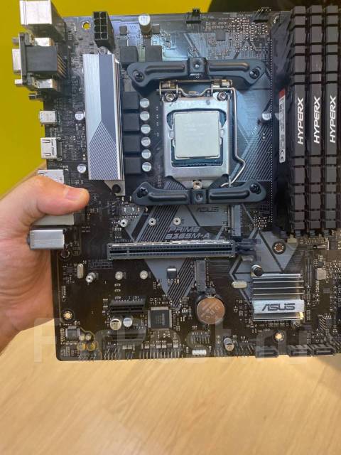 Комплект Материнская плата + Проц + ОЗУ, LGA 1151 v2, Asus, б/у, в ...