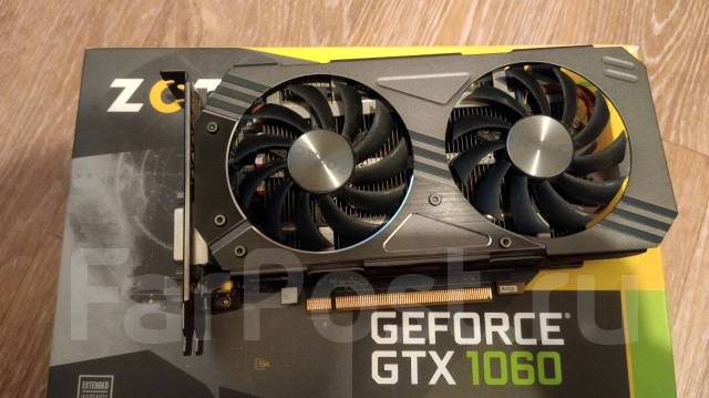 Видеокарта geforce gtx zotac 1060 3гб, б/у, в наличии. Цена: 6 500₽ во ...