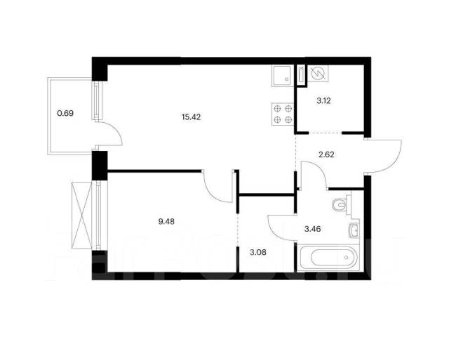 1-комнатная квартира в ЖК Снежный парк - Купить 1-комнатная квартиру во ...