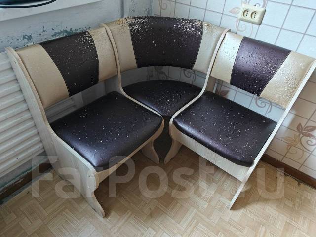 Кухонный уголок Тюльпан мини, кожзам, бежевый, 100,0 см, 84,0 см, 100,0 ...