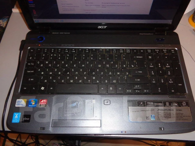 Acer Aspire 5738. 15", 2,2����, ��� 4 ��, ���� 320���, WiFi: 1, Bluetooth: 1, ����������� �� 1��. ����