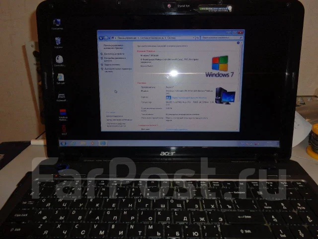 Acer Aspire 5738. 15", 2,2����, ��� 4 ��, ���� 320���, WiFi: 1, Bluetooth: 1, ����������� �� 1��. ����