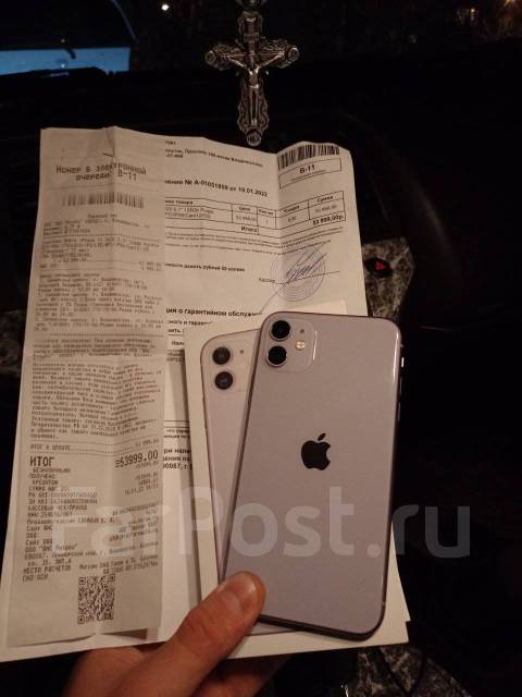 iPhone 11 128Gb, 6.10", моноблок, 3G, 4G LTE, Защищенный, NFC, б/у, в ...