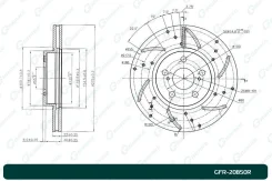 ���� ��������� ��������������� ������������� G-brake GFR-20850R ������ Gbrake GFR20850R GFR20850R ����
