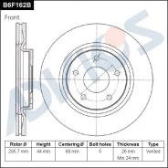 ���� ��������� ���. Advics (F) Nissan Qashqai / Dualis J10 (07-13), X-Trail T31 (07-13), JUKE F15 (10-) Advics B6F162B B6F162B ����