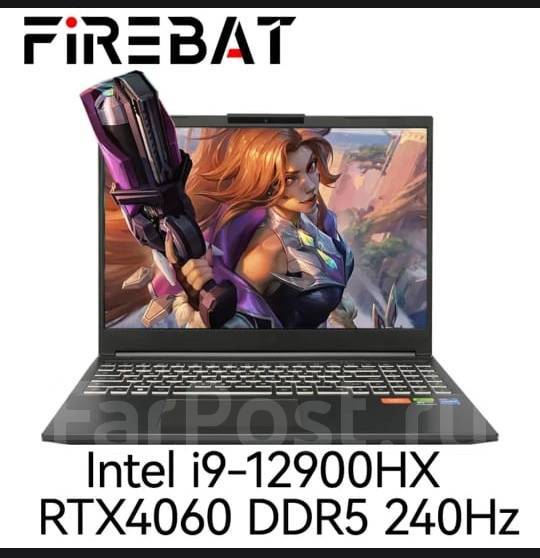 Ноутбук FireBat, Intel I9/12900HX/32gb/RTX4060DDR5/8gb/SSD1T, игровой ...