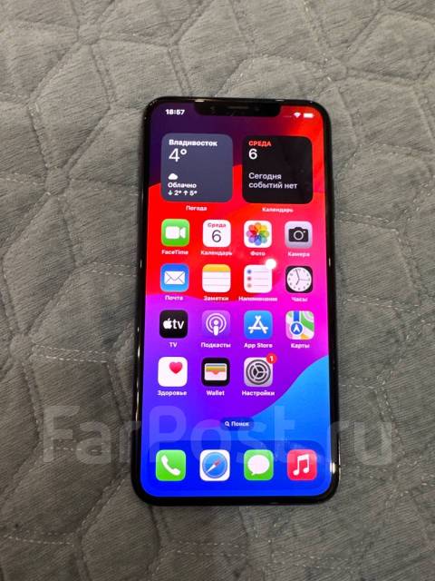 Apple iPhone Xs Max, 256 гб, 6.50", моноблок, черный, 4G LTE, NFC, б/у ...