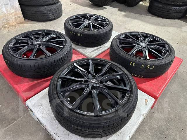 Чёрные матовые! Комплект дисков Weds Kranze Verae R16! K12-393, 16", 1 ...
