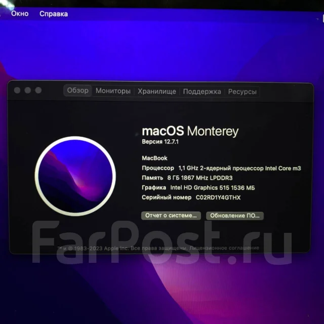Apple MacBook 12 2016 Early. ��� 64 �� � ������, ���� 256���, WiFi: 1, Bluetooth: 1 ����