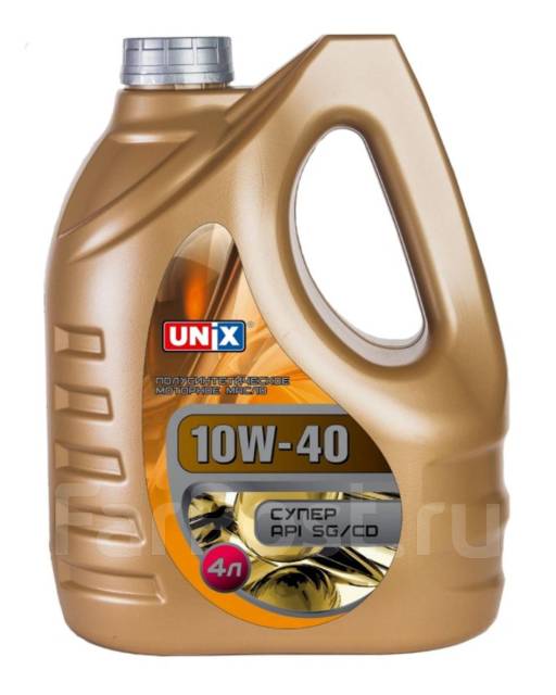 UNIX 10w-40 SG/CD (п/син. ) 4 л, полусинтетическое, 4,00 л. CD, SG, A3 ...