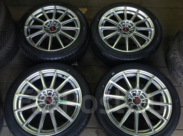 Литьё оригинал Subaru STI R18 5x100 made in Japan Enkei MAT технология ...