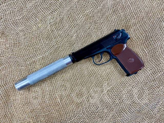 Пистолет пневматический МР-654К-20 фальшглушитель, сигнал охотника ПМ ...