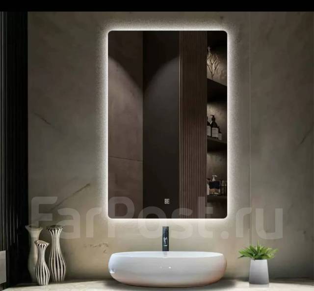 Зеркало с подсветкой в ванную 50*70 Light Led сенсор, новый, в наличии ...