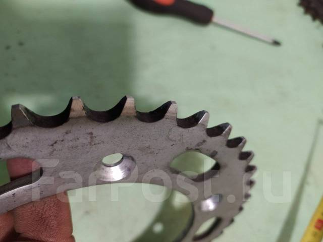 Звезда ведомая Suzuki TS200R TS125R 40 зубов 520 цепь, б/у, в наличии ...