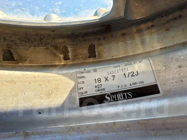 Spirits Sagest. 7.5x18", 4x100, 5x100, ET27, �� 60,1���. ����