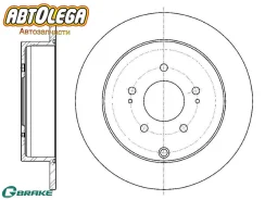 ���� ��������� ���. G-brake MMC Outlander CW#W 06-13/Lancer X Delica D5 GR01783 ����