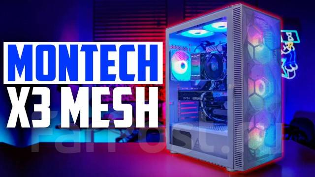 Montech x3 glass как снять переднюю панель Продам Корпус ПК Montech X3 6 RGB FAN White Новый, в наличии. Цена: 5 000 ₽ во В