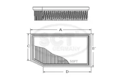 ��������� ������ LADA Vesta/ XRAY/ Renault Kaptur/ Duster 15- SCT Germany SB2386 SB2386 ����