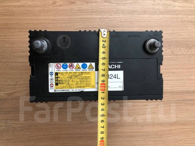 Аккумулятор 60B24L, Hitachi, обратная (левое), 70 А.ч. япония, б/у, в ...
