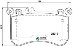 ������� ��������� MB C218/W212/W221 11- 4.7 �����. Brembo P50098 P50098 ����