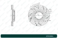 ���� ��������� ��������������� ������������� G-brake GFR-02814L ����� GFR02814L ����