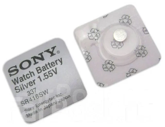 Батарейка SONY 337 SR416SW батарейка для Микронаушника капсульного ...