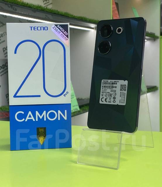 Tecno Camon 20 Pro-6.7", 2SIM, 64МП, 8x2.2GHz, 5000mAh, 8/256Gb. РФСеть ...
