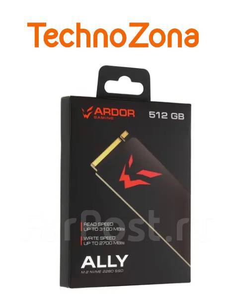 SSD M.2 Ardor Gaming Ally 512GB, 512 Гб, б/у, в наличии. Цена: 2 800 ...
