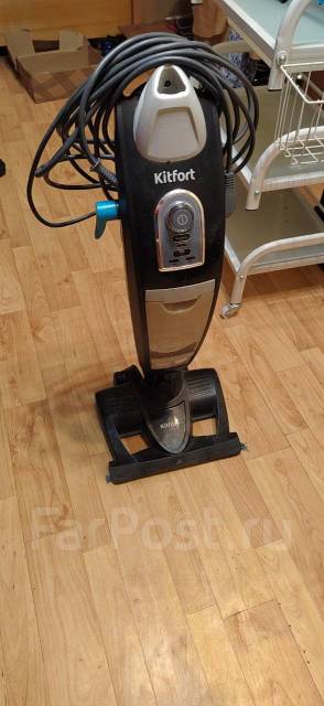 Паровой пылесос вертикальный Kitfort KT-535-1 (работает лишь как пыле ...