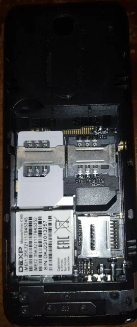 DEXP C185. �/�, ������, Dual-SIM ����