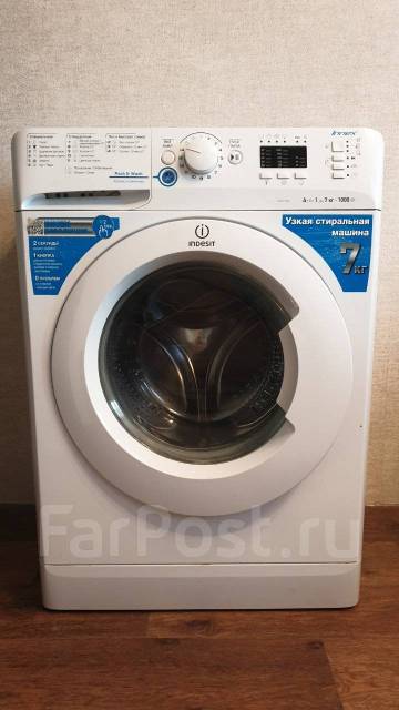 Стиральная машинка Indesit 7кг, 7,0 кг, б/у, в наличии. Цена: 3 000₽ в ...