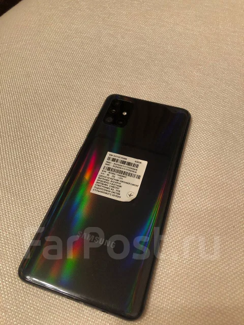 Samsung Galaxy A51. �/�, 64 ��, �����, 3G, 4G LTE, Dual-SIM, NFC ����
