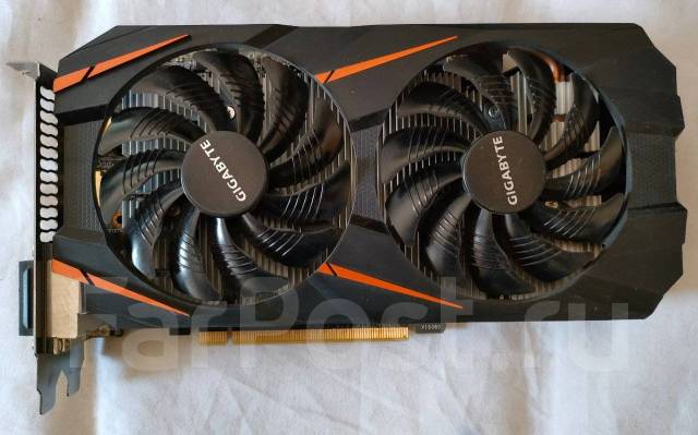 Видеокарта Gigabyte GeForce GTX 1060 6Gb, б/у, в наличии. Цена: 9 000 ...