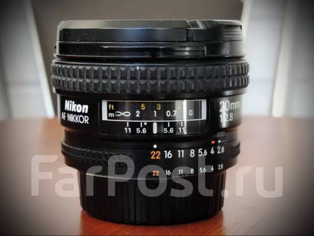 Nikon AF Nikkor 20mm f2.8 - великолепный полнокадровый ширик, 62 мм, б ...