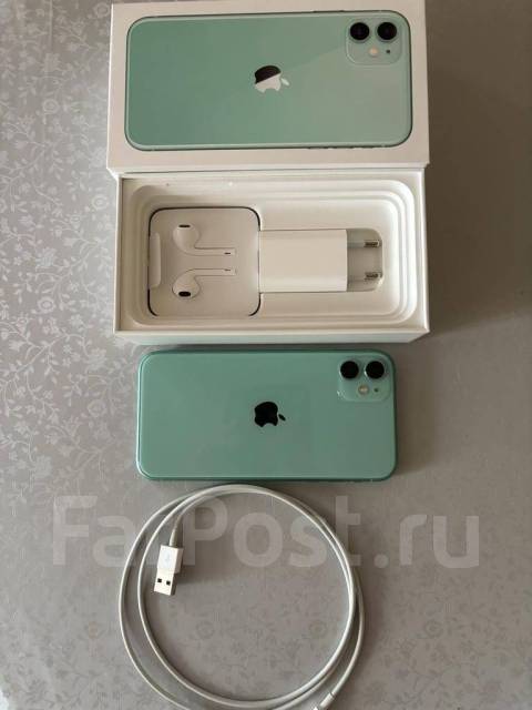 Смартфон Apple iPhone 11 128GB, 6.10", зеленый, 4G LTE, б/у, в наличии ...
