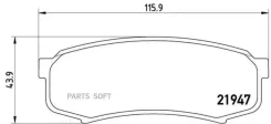 ������� ��������� �������� ������ BAW LUBA 06/03- / BAW Yusheng 007 / BW 007 01/11- / Changan CX30 Brembo P83024 P83024 ����
