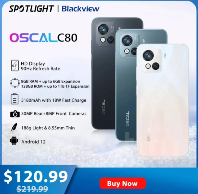 Blackview Oscal C80. �����, 128 �� ����
